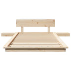 Bettgestell Braun 90 x 190 cm Holz