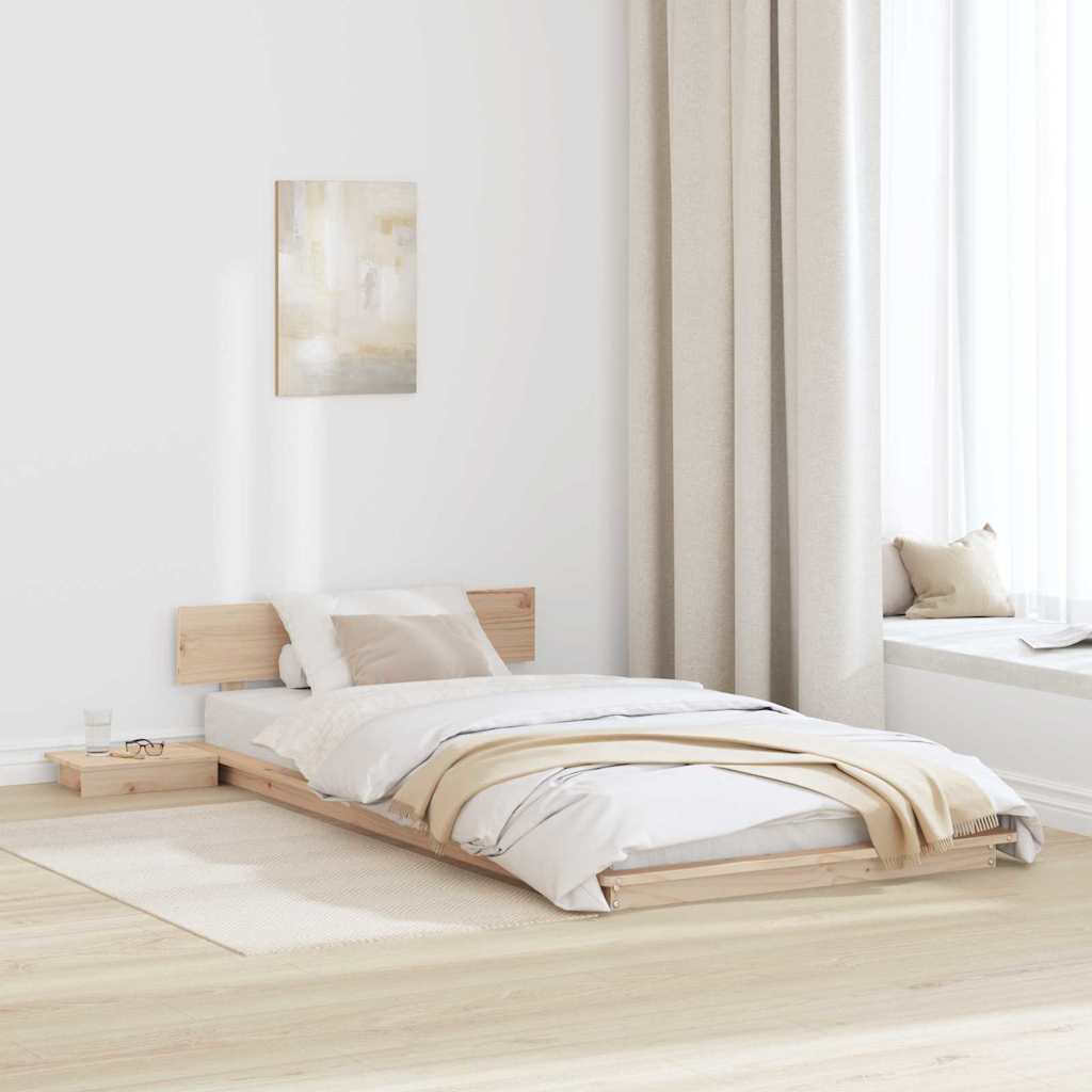 Bettgestell Braun 75 x 190 cm Holz