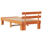 Bettrahmen Wachsbraun 90 x 190 cm Massives Kiefernholz