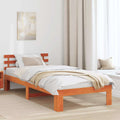 Bettrahmen Wachsbraun 90 x 200 cm Massives Kiefernholz