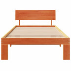Bettrahmen Wachsbraun 90 x 190 cm Massives Kiefernholz