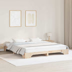 Bettrahmen Natur 180 x 200 cm Massives Kiefernholz