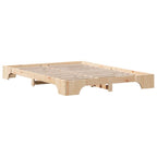 Bettrahmen Natur 160 x 200 cm Massives Kiefernholz