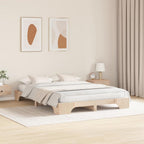 Bettrahmen Natur 150 x 200 cm Massives Kiefernholz
