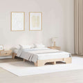 Bettrahmen Natur 120 x 200 cm Massives Kiefernholz