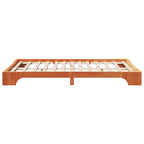 Bettrahmen Wachsbraun 120 x 190 cm Massives Kiefernholz