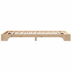 Bettrahmen Natur 100 x 200 cm Massives Kiefernholz