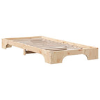 Bettrahmen Natur 80 x 200 cm Massives Kiefernholz