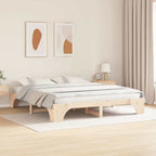 Bettrahmen Natur 180 x 200 cm Massives Kiefernholz