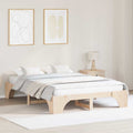 Bettrahmen Natur 160 x 200 cm Massives Kiefernholz