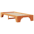 Bettrahmen Wachsbraun 80 x 200 cm Massives Kiefernholz