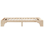 Bettrahmen Natur 90 x 190 cm Massives Kiefernholz