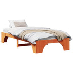 Bettrahmen Wachsbraun 90 x 190 cm Massives Kiefernholz