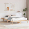 Bettrahmen Natur 160 x 200 cm Massives Kiefernholz
