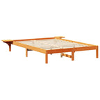 Bettrahmen Wachsbraun 150 x 200 cm Massives Kiefernholz