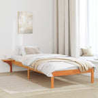 Bettrahmen Wachsbraun 100 x 200 cm Massives Kiefernholz