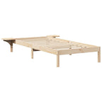 Bettrahmen Natur 90 x 200 cm Massives Kiefernholz