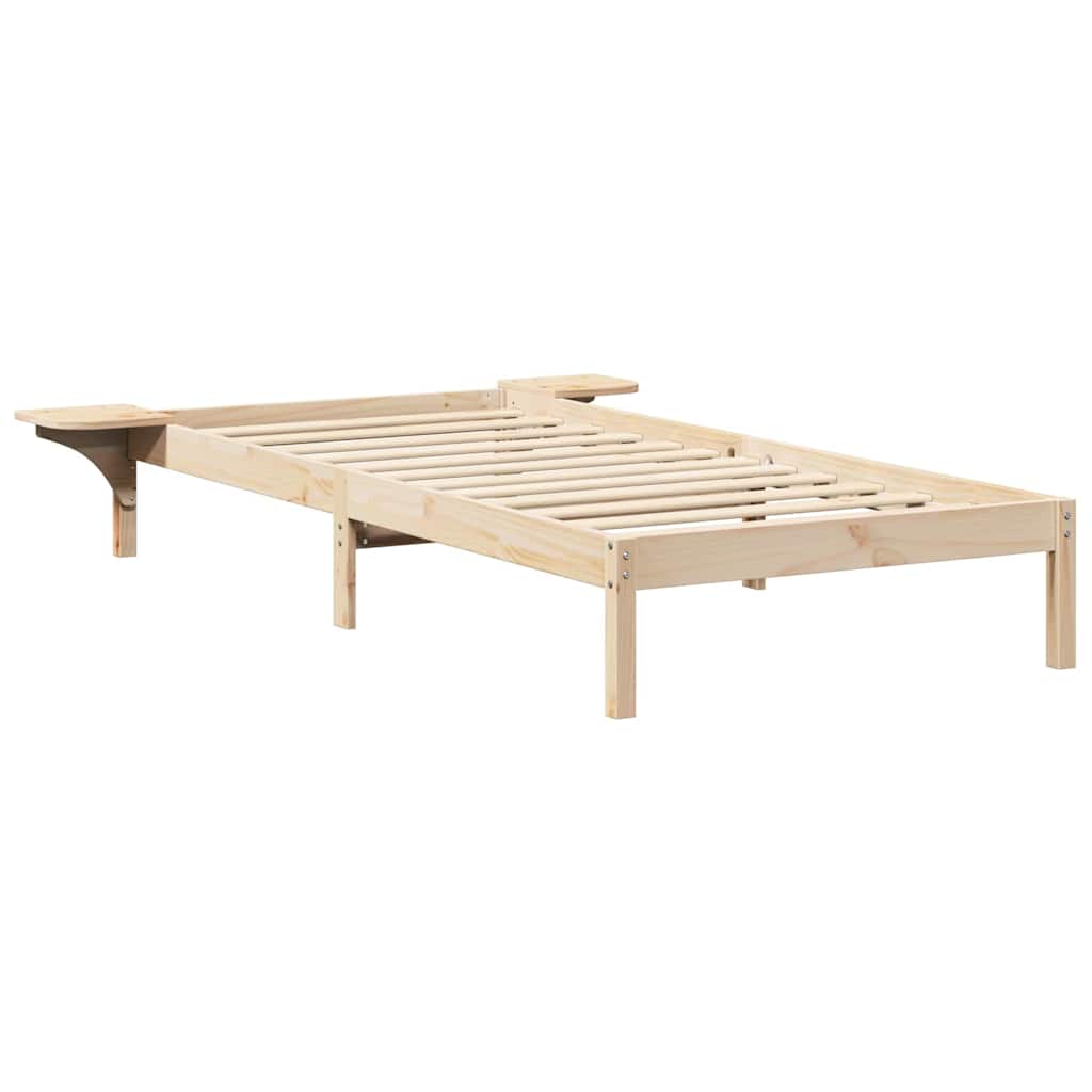 Bettrahmen Natur 80 x 200 cm Massives Kiefernholz