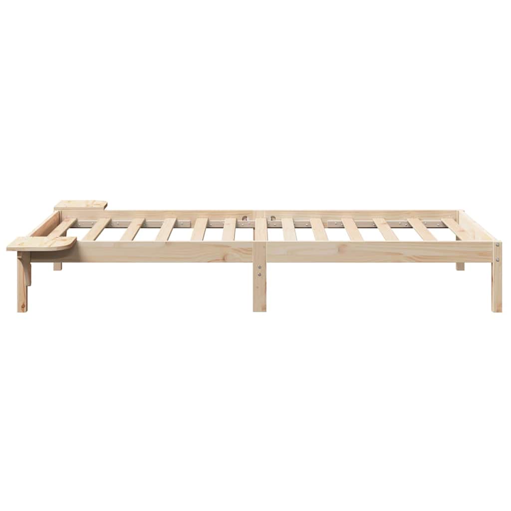 Bettrahmen Natur 90 x 190 cm Massives Kiefernholz