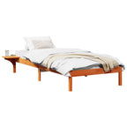 Bettrahmen Wachsbraun 90 x 190 cm Massives Kiefernholz