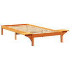 Bettrahmen Wachsbraun 75 x 190 cm Massives Kiefernholz