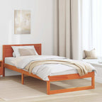 Bettrahmen Wachsbraun 80 x 200 cm Massives Kiefernholz