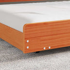 Bettrahmen Wachsbraun 80 x 200 cm Massives Kiefernholz