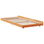 Bettrahmen Wachsbraun 80 x 200 cm Massives Kiefernholz