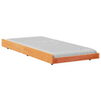 Bettrahmen Wachsbraun 75 x 190 cm Massives Kiefernholz