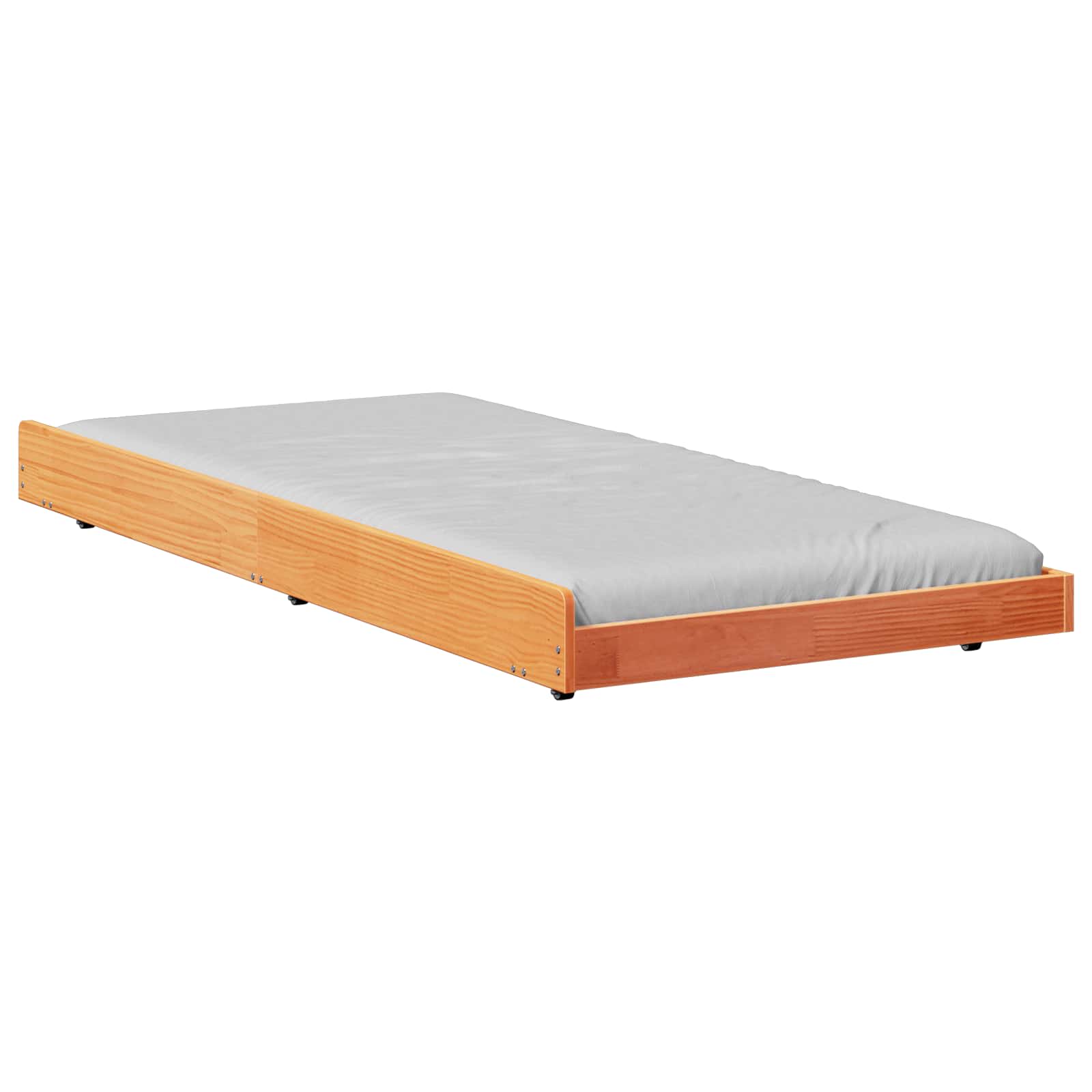 Bettrahmen Wachsbraun 75 x 190 cm Massives Kiefernholz