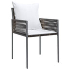 Garten Essgruppe 7 pcs Braun und Schwarz PE-Rattan