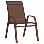 Garten Essgruppe 5 pcs Braun und Schwarz