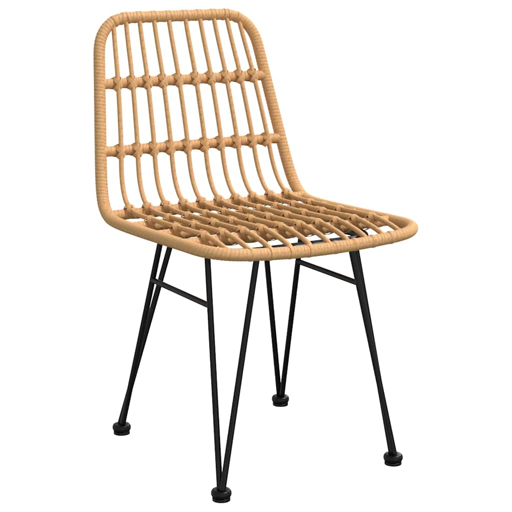 Garten Essgruppe 5 pcs Braun Pulverbeschichteter Stahl