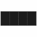 Garten Essgruppe 9 pcs Schwarz 200 x 80 x 73 cm