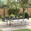 Garten Essgruppe 9 pcs Weiß 200 x 80 x 73 cm