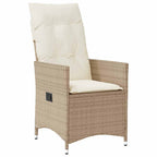 Garten Essgruppe mit Kissen 7 pcs Beige Poly-Rattan