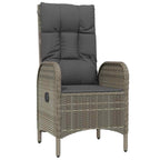 Garten Essgruppe mit Kissen 5 pcs Grau Poly-Rattan