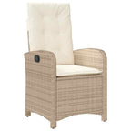 Garten Essgruppe mit Kissen 7 pcs Beige Poly-Rattan