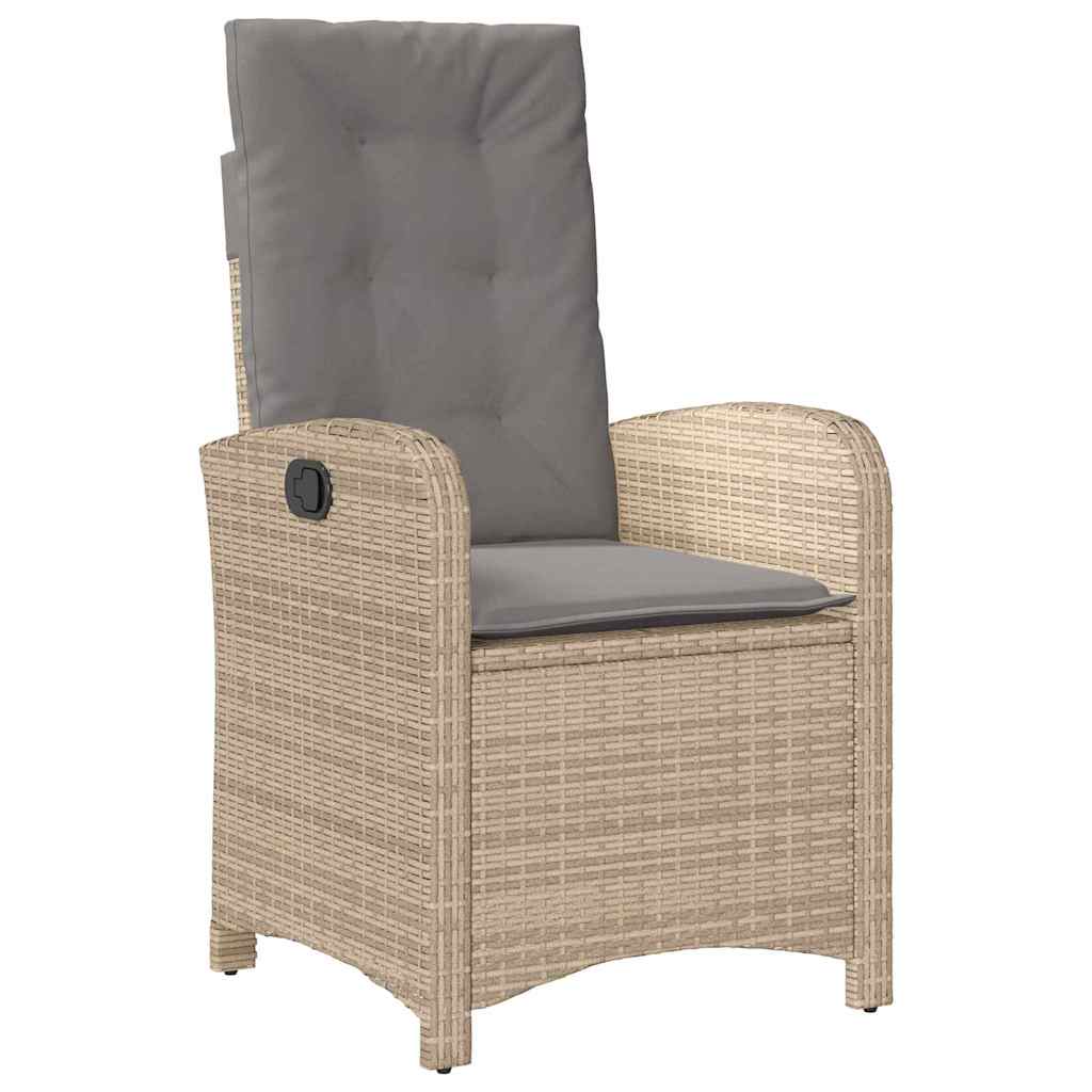 Garten Essgruppe mit Kissen 5 pcs Beige Poly-Rattan