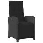 Garten Essgruppe mit Kissen 5 pcs Schwarz Poly-Rattan