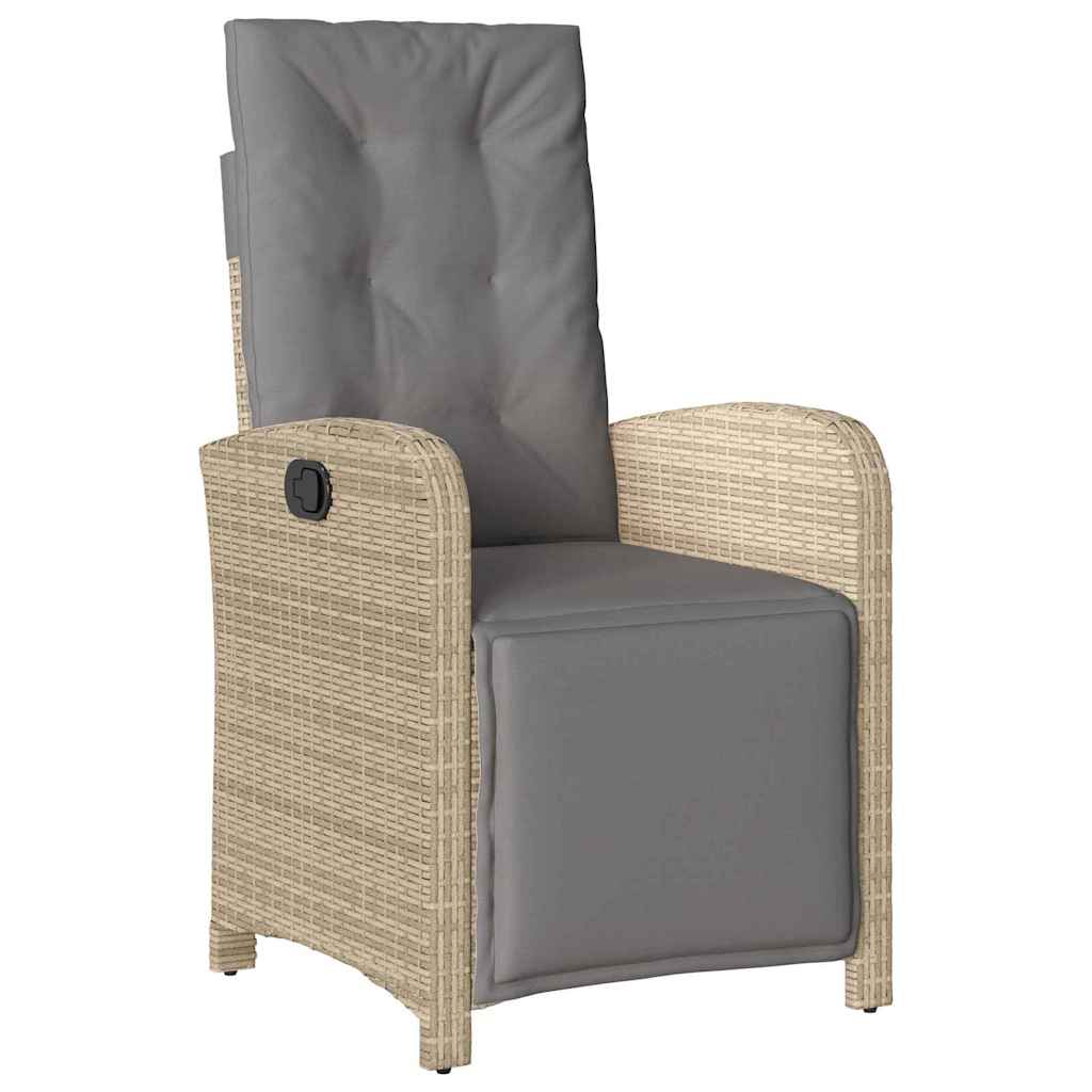 Garten Essgruppe mit Kissen 5 pcs Beige Poly-Rattan