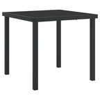Garten Essgruppe mit Kissen 3 pcs Schwarz Rattan