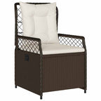 Garten Essgruppe 5 pcs Braun Poly-Rattan