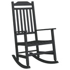 Schaukelstuhl Schwarz 84 x 65 x 114 cm Harz
