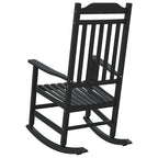 Schaukelstuhl Schwarz 84 x 65 x 114 cm Harz