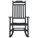 Schaukelstuhl Schwarz 84 x 65 x 114 cm Harz