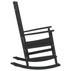 Schaukelstuhl Schwarz 84 x 65 x 114 cm Harz