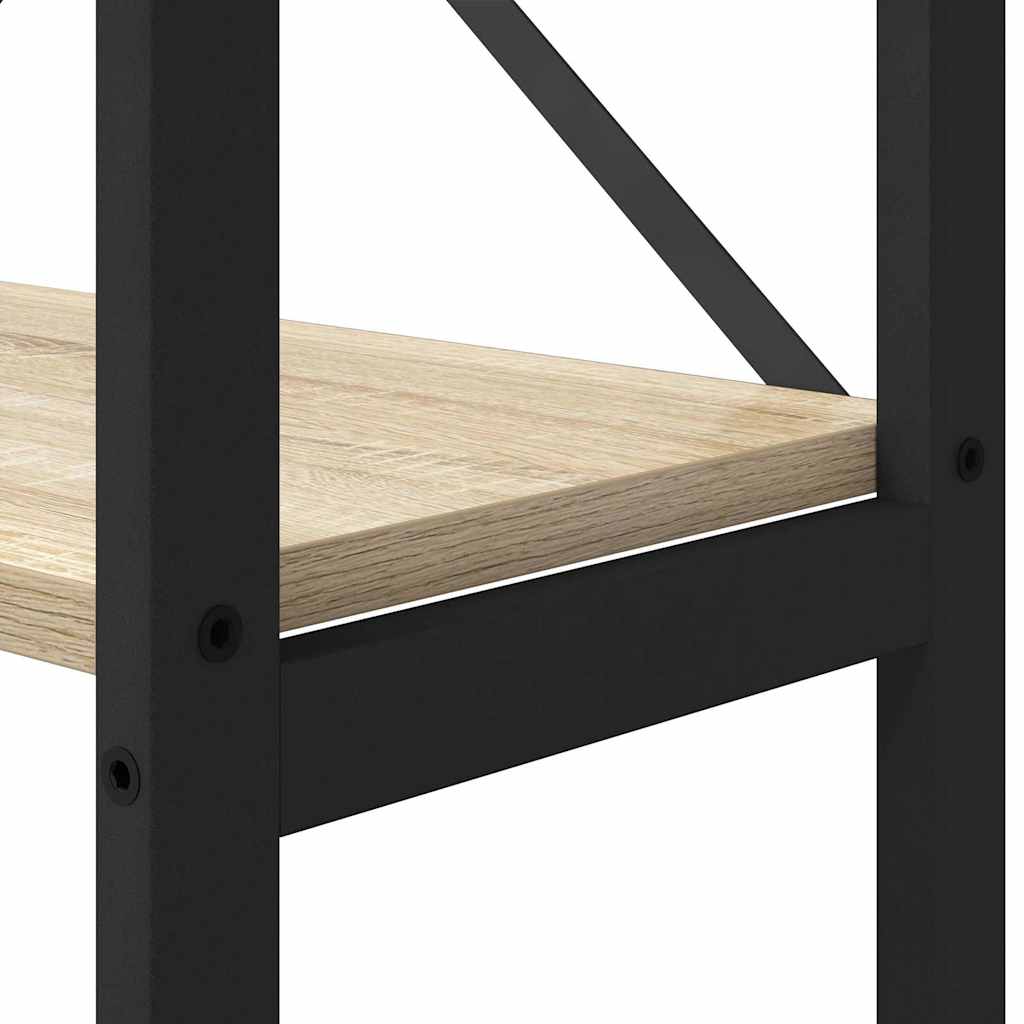 Bücherregal Sonoma-Eiche 156 x 25 x 167 cm Holzwerkstoff