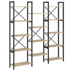Bücherregal Sonoma-Eiche 156 x 25 x 167 cm Holzwerkstoff