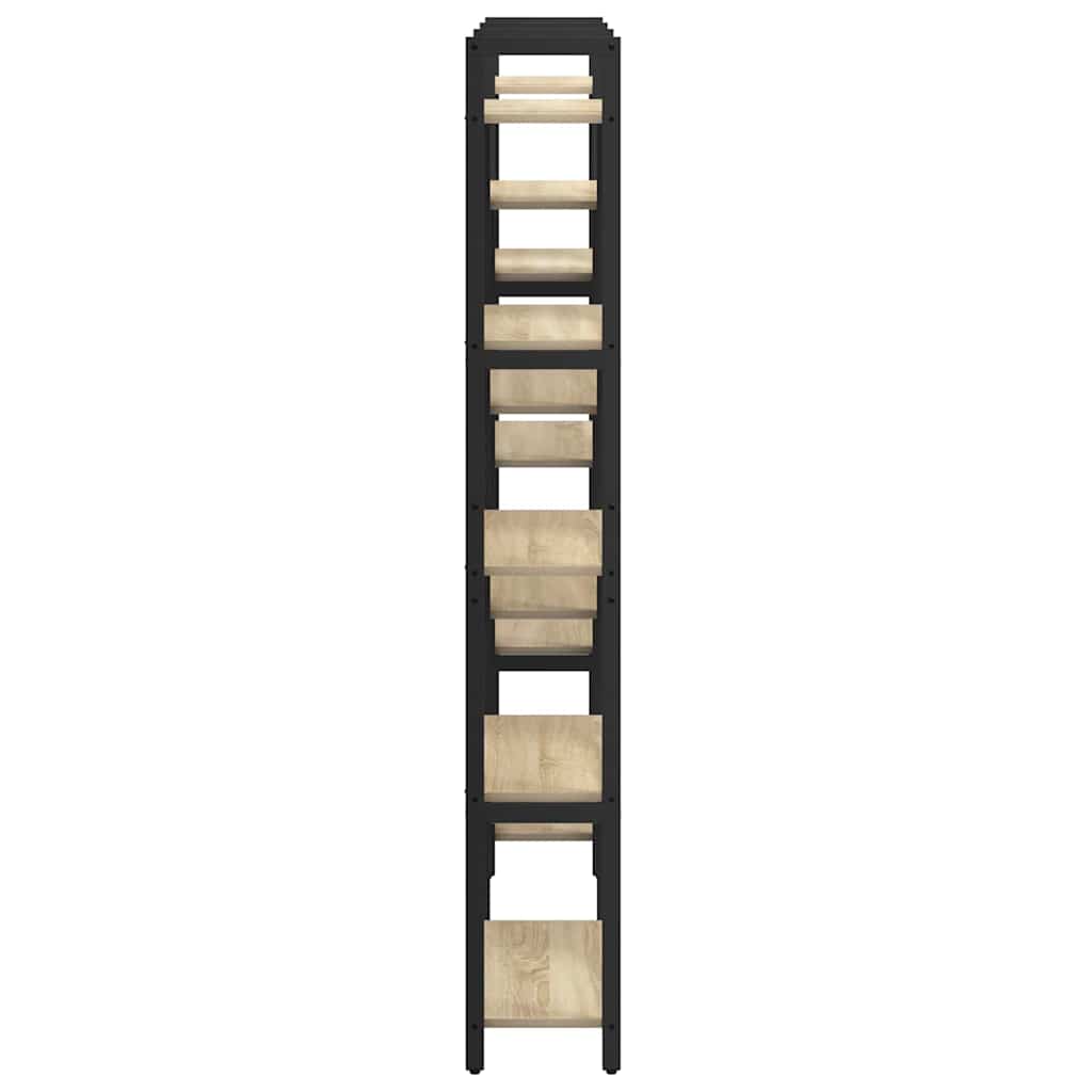 Bücherregal Sonoma-Eiche 156 x 25 x 167 cm Holzwerkstoff